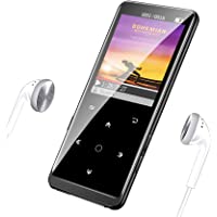 16GB Reproductor MP3 Bluetooth 4.1 HiFi SUPEREYE MP3 Player con 1.8 Pulgadas Cuerpo Efecto Espejo y Botón Táctil Radio…